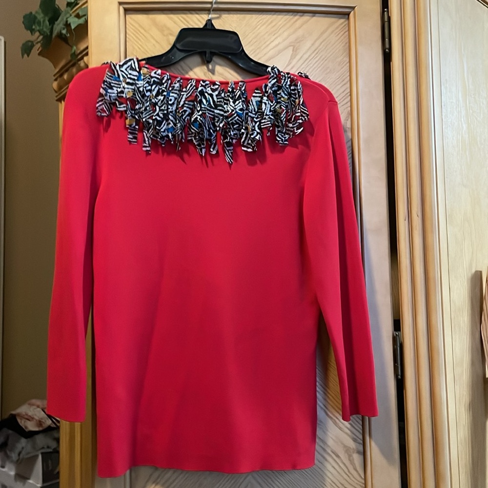 Ruby Rd Red Sweater Size Large - image 7